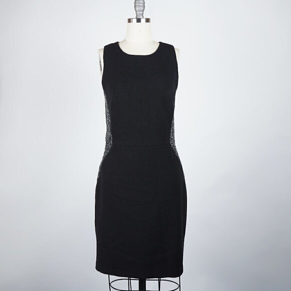Banana Republic Factory Dresses & Skirts - ✨4 for $20✨ Banana Republic Knit Tweed Side Sheath Dress Black Gray Work